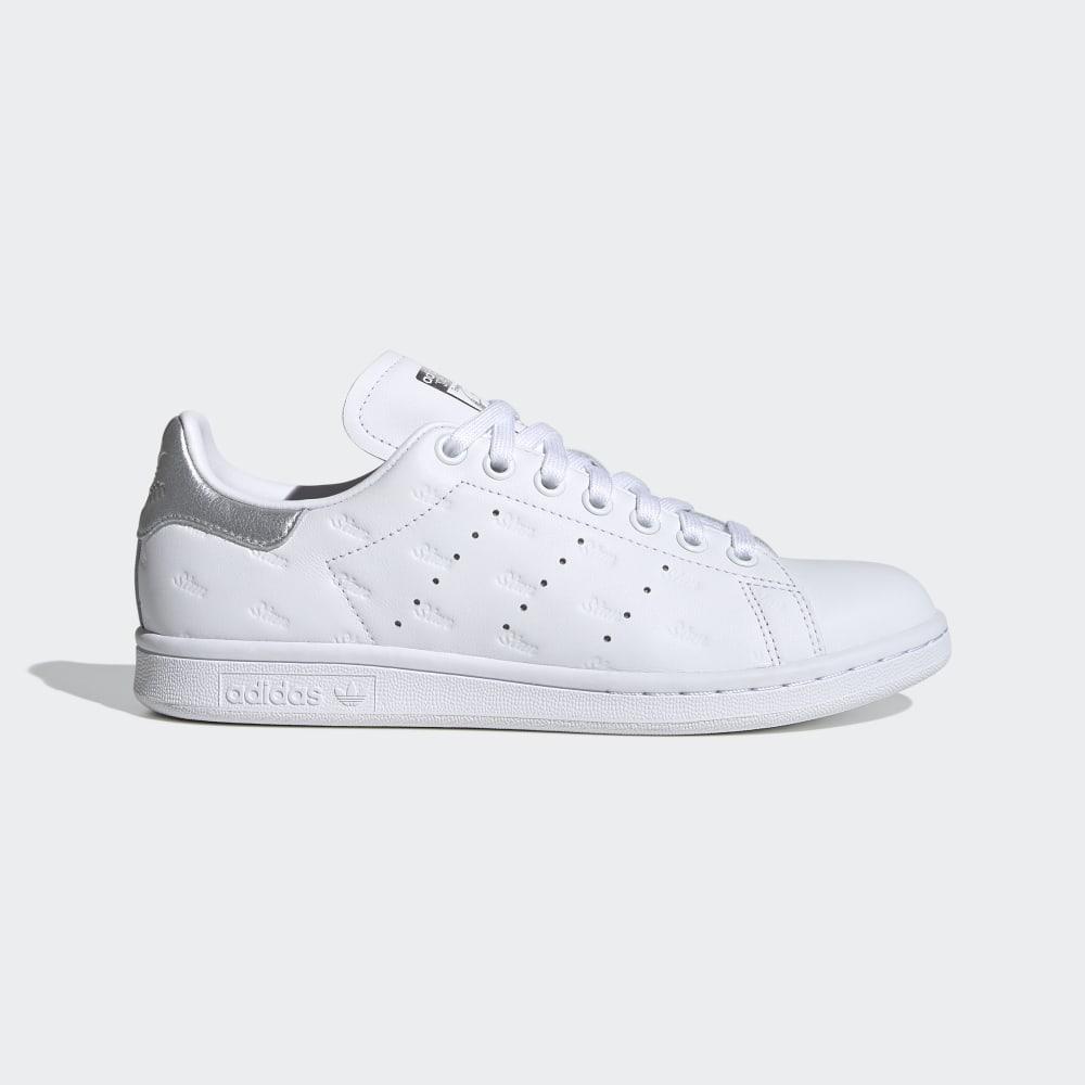 Originals Adidas Stan Smith Dama Romania - Albi/Argintii Metal EF6854